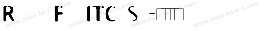 Roswell Four ITC Std字体转换